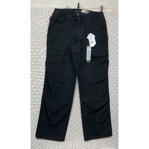 5.11‎ Tactical Ripstop Cargo Pants Women 14 Reg Black Straight Double Knee New